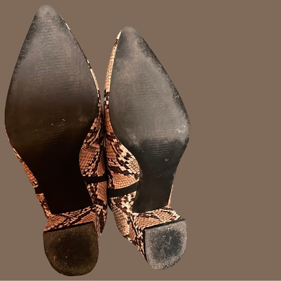 Lulus Chase Tan Snake Pointed Toe Ankle Booties - Picture 3 of 5